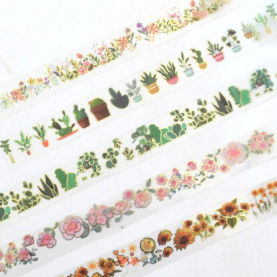Lot de 2 Washi Tapes Fleurs et Plantes – Image 3